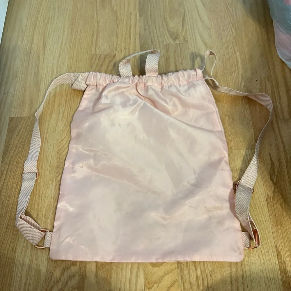 Disney Parks Backpack Bibbidi Bobbidi Boutique Pink Gold Bag Back Pack